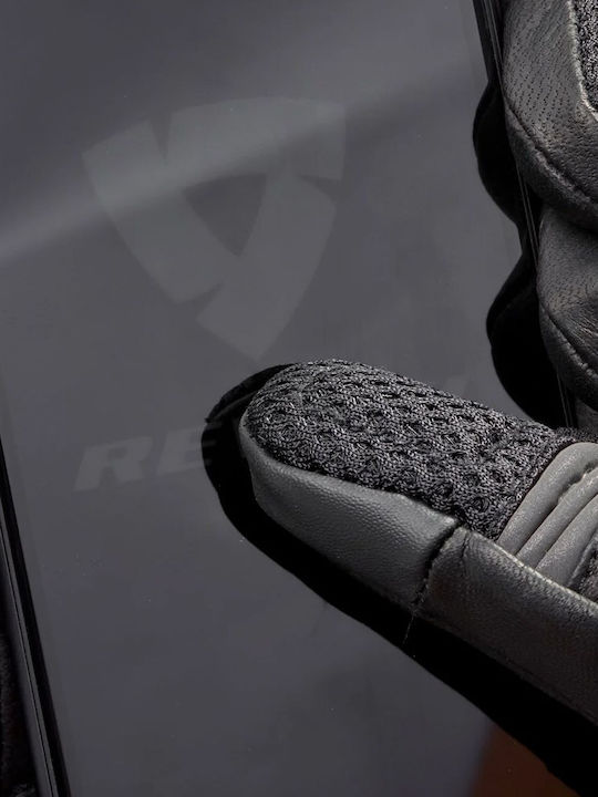 Rev'IT Duende H2O Winter Herren Motorradhandschuhe Softshell Wasserdicht Schwarze