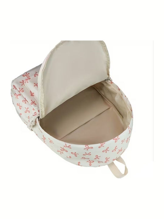 ShuShu Ghiozdan De Spate Scoala Primara Cu Husă Pentru Sticlă De Apă Alb 30 X 14 X 40 Cm