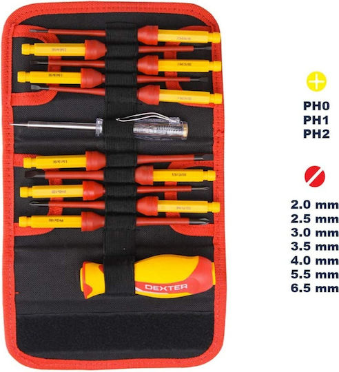 Dexter Set De 12 Șurubelnițe De Precizie