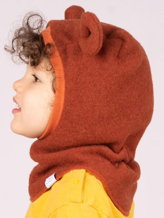 Kids Beanie Fleece Brown