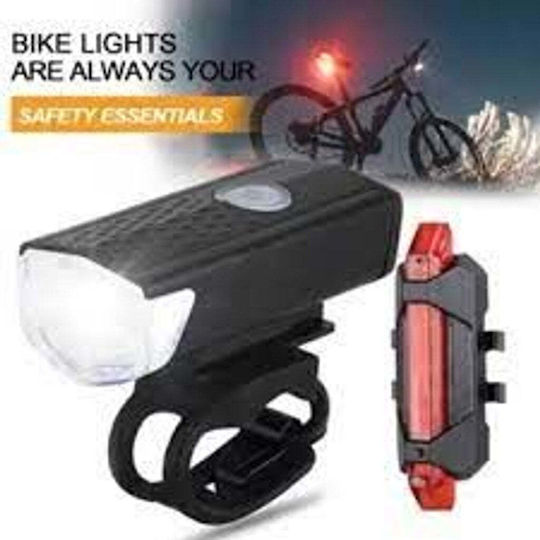 Wiederaufladbar Fahrradlicht-Set Taschenlampe 2 Stück