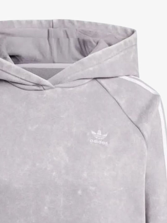 Boyfriend Γυναικείο Φούτερ με Κουκούλα Gray