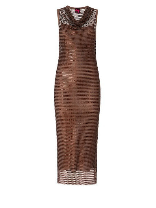 Sommer Hemdkleid in Taupe