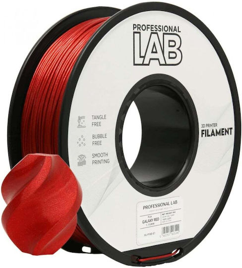 Πλαστικό Εκτυπωτή 3d Prof Lab 1kg Pla Γαλαξίας Κόκκινο