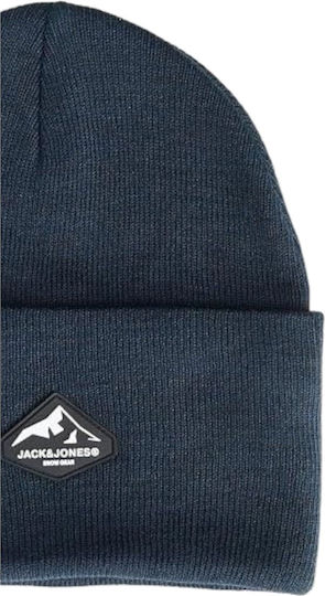 Beanie Căciulă bărbătească tricotată în culoare albastră