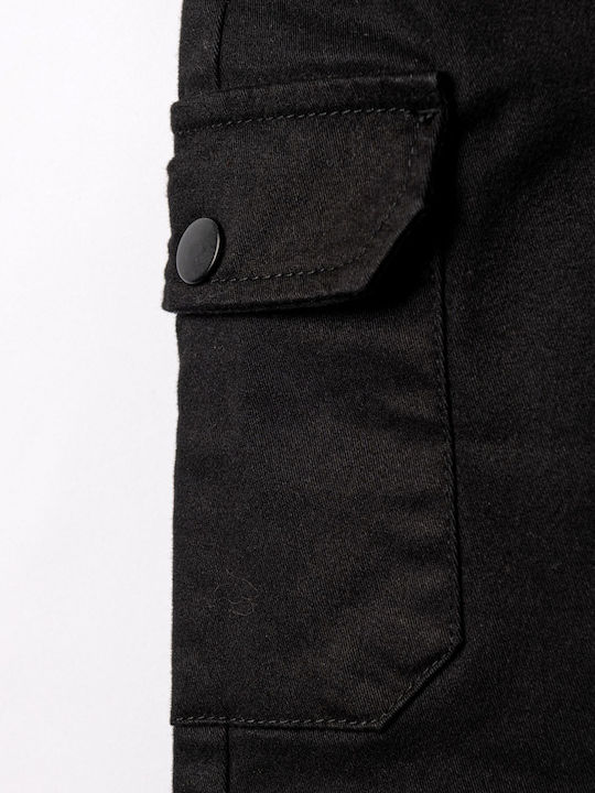 Kids Cargo Trousers Black