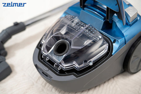Zelmer ZVC032P Staubsauger 800W mit Eingetütet 2,5l Blau