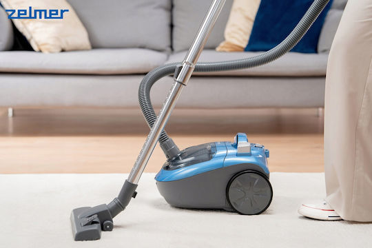 Zelmer ZVC032P Staubsauger 800W mit Eingetütet 2,5l Blau