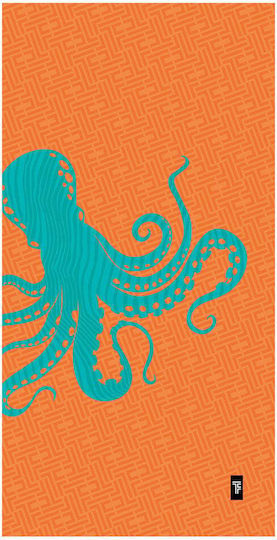 Feel & Touch Orange Beach Towel 160x80cm
