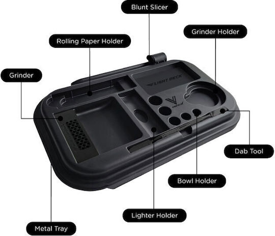 V-syndicate Rolling Tray 270mm Μαύρο