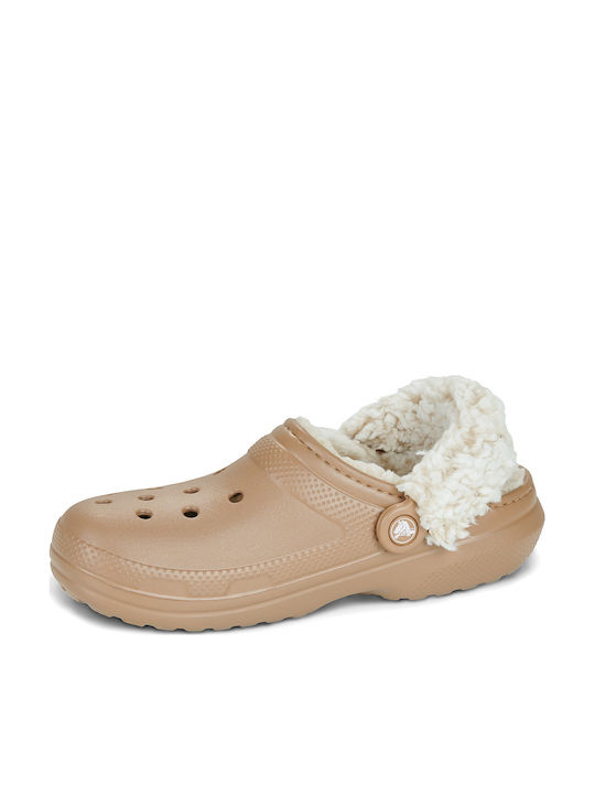 Crocs Classic Γυναικεία Σαμπό Μπεζ