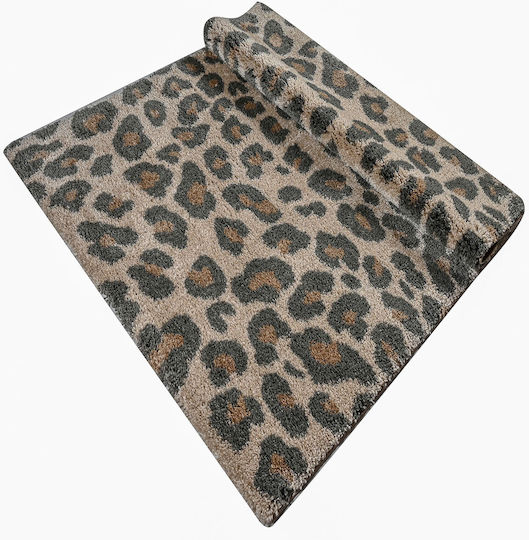 Polcarpet Covor Pufos Shaggy Rectangular Leopard 165x230cm