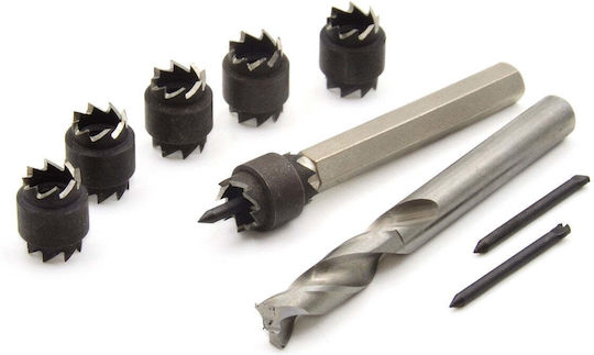 Geko Set Găuri pentru ferăstraie HSS de Tăiere Uscată cu Diametru 8mm