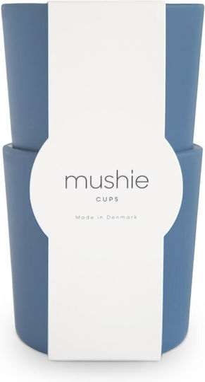 Mushie Toddler Cups Plastic Blue 2 Pieces 220ml