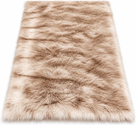 My Home Luxury Angel Non-slip Runner Rug Furry Beige 60x150cm