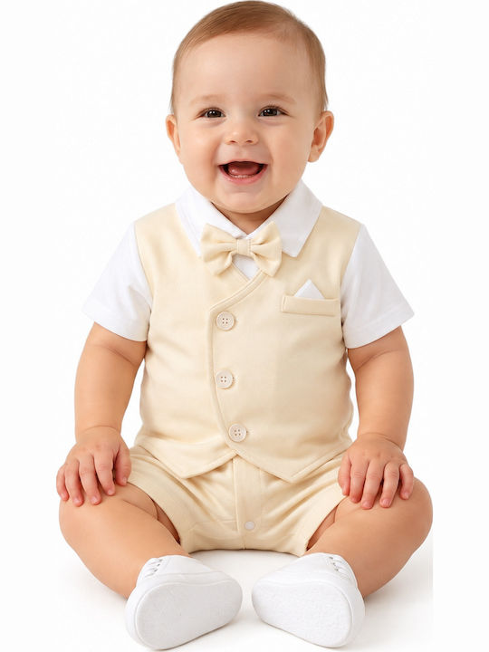 TakTakBaby Ecru Baby Bodysuit TakTakBaby Ecru Baby Bodysuit
