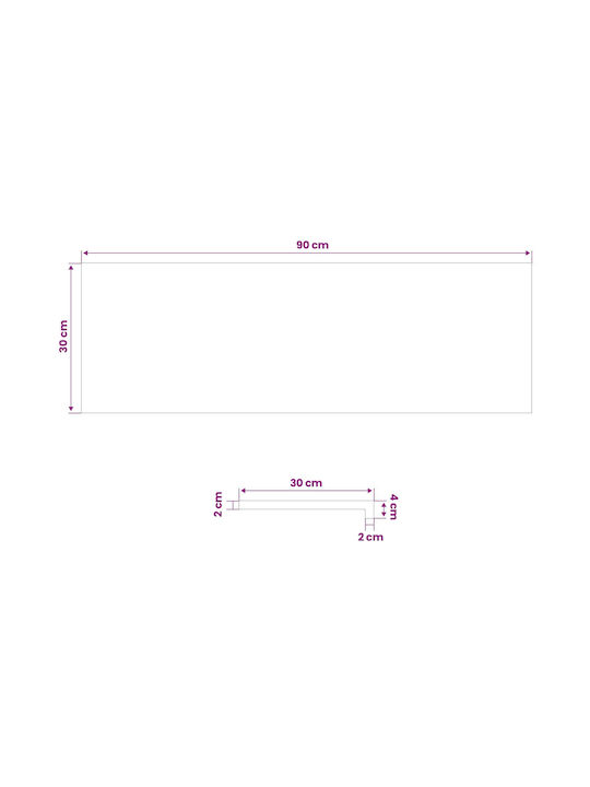 vidaXL Aufklappbares Fenster P90xH30cm