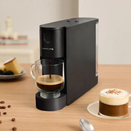Create Thera Easy Espressor pentru Capsule Nespresso cu Presiune de 20 bar Negru