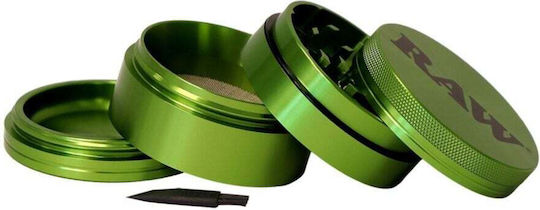 Râșniță din aluminiu Raw 56 mm verde
