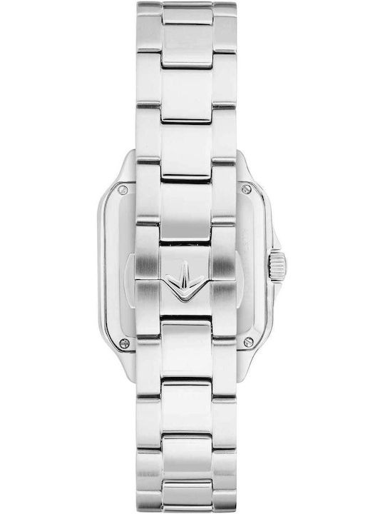 Men's Battery Watch with Silver Stainless Steel Bracelet