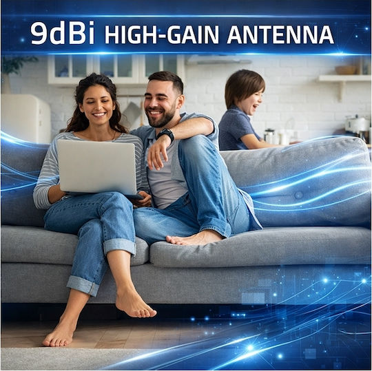 Qoltec 57062 Externe TV-Antenne (Benötigt Strom)