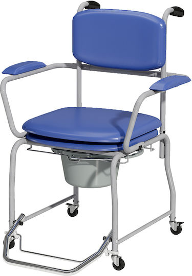 HomCom Toilet Chair with Backrest 713-217V00BU