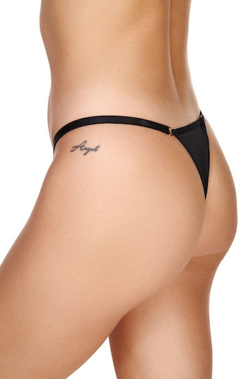 Sexy Unterwäsche String Cut-outs Ketten Schwarz