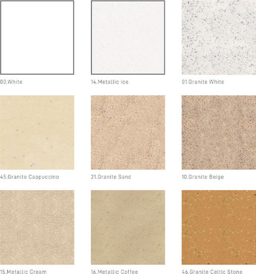 Sanitec Classic Chiuvetă Încastrabilă din Granit Lichid 58x50cm Granite Sand