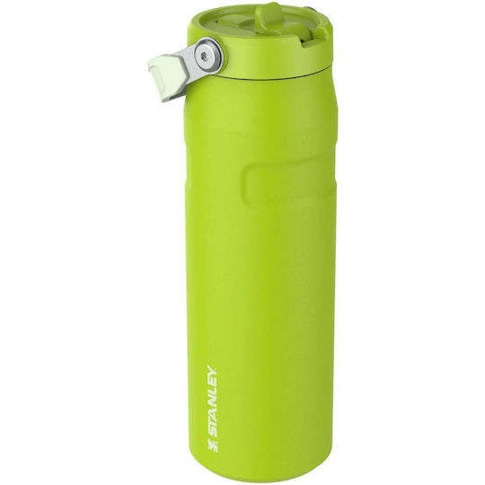Stanley IceFlow Bottle Flip Бутилка Термос Пластмасова Без BPA 700ml Chartreuse с Сламка
