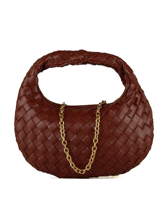 Knitted Women's Crossbody Bag Brown