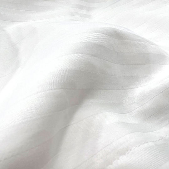 Hotel Pillowcase Striped Cotton Sateen 70x52cm