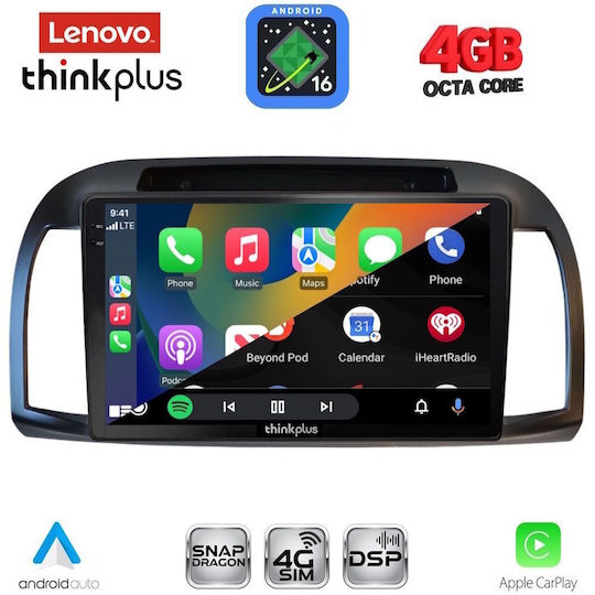 Lenovo Автомобилна Аудио Система за Nissan Micra 2002-2010 (Bluetooth/USB/Вграден Wi-Fi/GPS/Apple CarPlay/Android Auto) с Touch Screen 9"