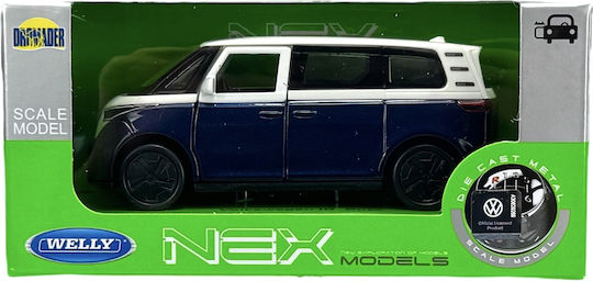 Welly Vw Volkswagen Id Buzz Weiß-Blau 1:34 43829