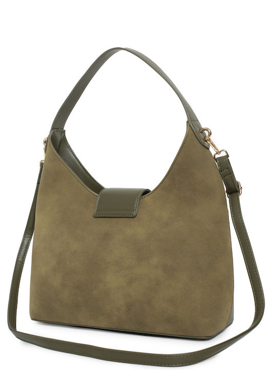 Women's Flap Bag Suede Burgundy