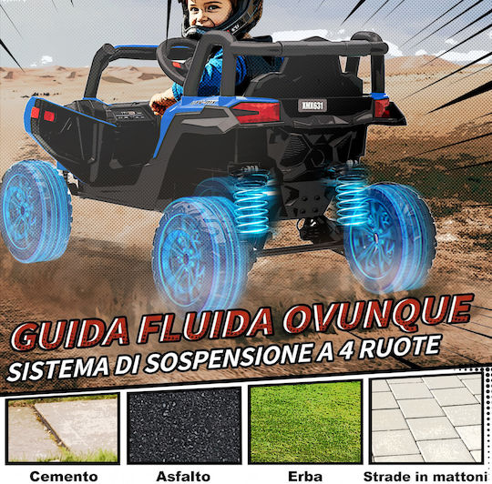 UTV Buggy Einsitzer mit Fernbedienung 12 Volt Blaue Für 3+ Jahre