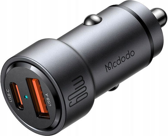 Mcdodo Fast Car Charger Phone Laptop 2x Usb-c Usb-a 60w