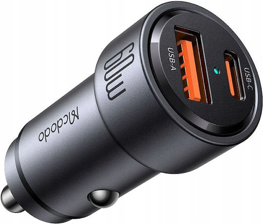 Mcdodo Fast Car Charger Phone Laptop 2x Usb-c Usb-a 60w