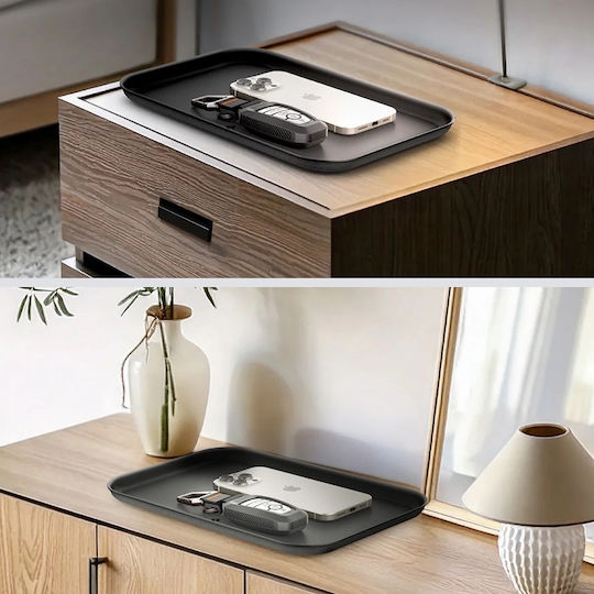 Spigen Диск за Организация Sectional Catchall Tray Ld402 Ahp10135 Многофункционална Организация Стабилен Противоплъзгащ Дизайн Силиконова Основа Черен