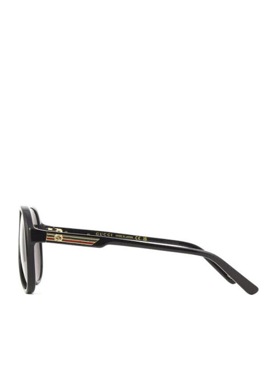 Gucci Men's Sunglasses with Black Horn-Rimmed Frame Gucci Men's Sunglasses with Black Horn-Rimmed Frame