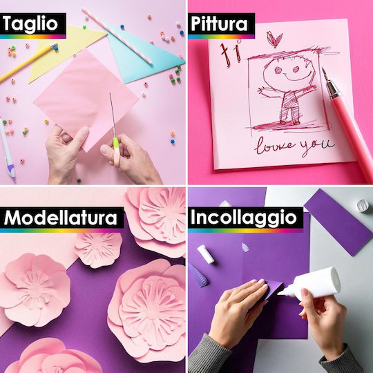Carton Cu Buline A4 50 Foi Roze
