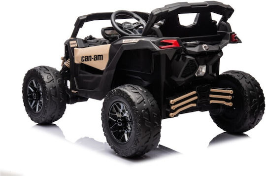 Can-Am Maverick Buggy Двуместен с дистанционно управление Лицензиран 24 волта Бежов за 2+ Години