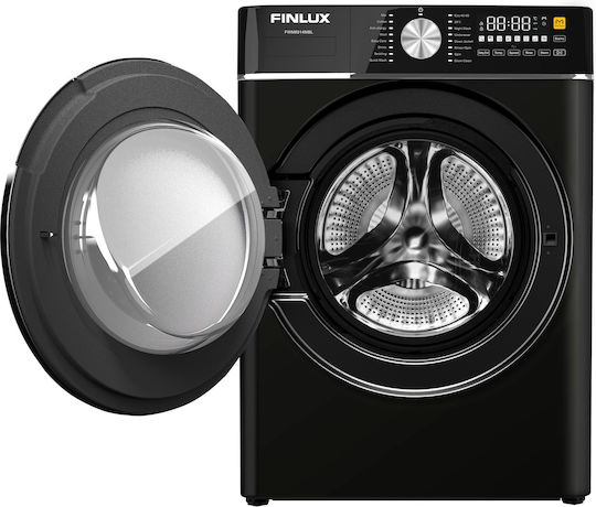 Finlux Washing Machine 8kg 1400 Turns Black FWM8014MBL