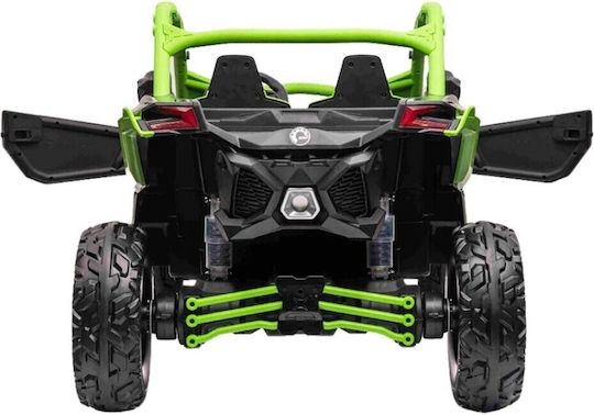 Can-Am Maverick X3 Buggy Cu Două Locuri Cu Telecomandă Licențiat 24 Volt Verde Pentru 3+ Ani