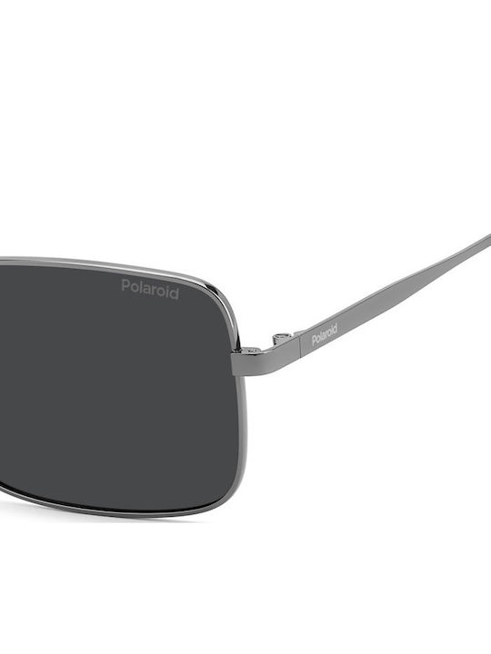 Polaroid Unisex Sunglasses with Grey Frame and Grey Lens