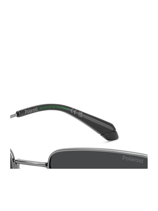 Polaroid Unisex Sunglasses with Grey Frame and Grey Lens