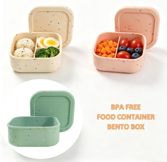 Queen Mother Confetti Kids Food Container from Silicon Pink
