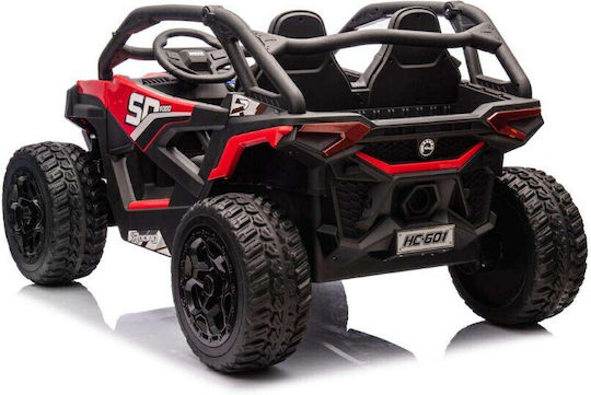 SP Racing Beast ATV Buggy Две места с дистанционно управление Лицензиран 24 волта Червен за 2+ Години