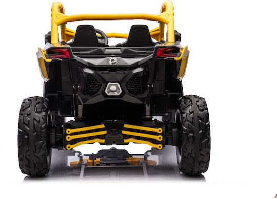 Can-Am Maverick X3 Buggy Două Locuri cu Telecomandă Licențiat 24 Volt Galben pentru 3+ Ani