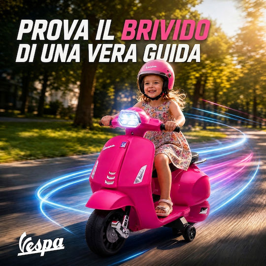 Kids Electric Vespa 6 Volt Pink for 6+ Years