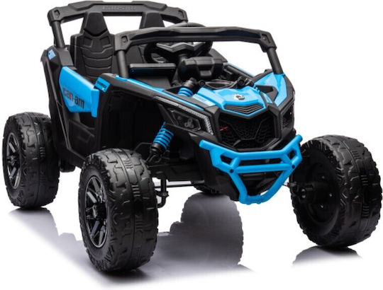 Can-Am Maverick 4x4 Buggy Две места с дистанционно управление Лицензиран 24 волта Син за 2+ Години